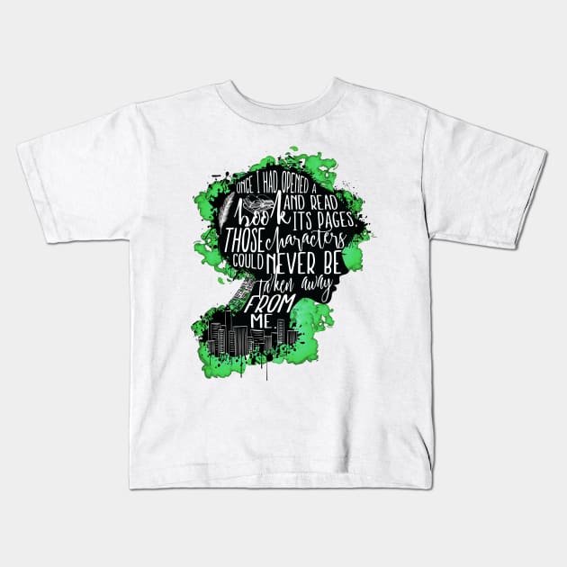 New World Rising - A Book Kids T-Shirt by eviebookish